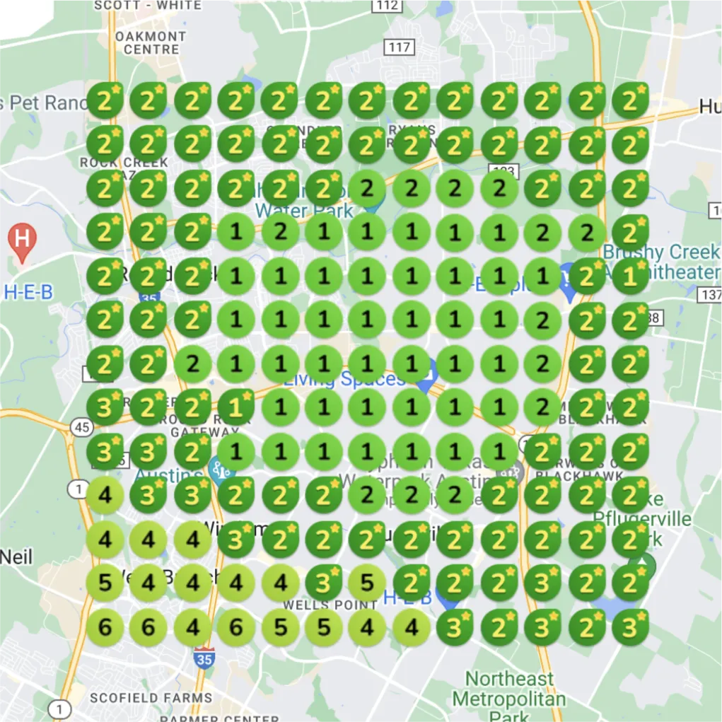 After: Improved Google Maps visibility