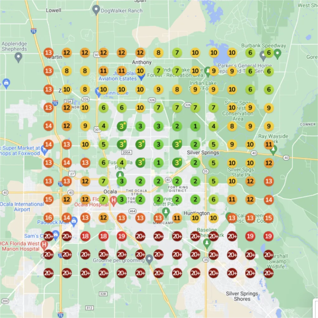 After: Improved Google Maps visibility